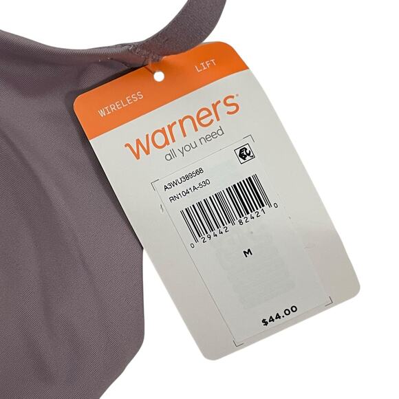 Warners Womens Bra Size M Purple Cloud 9 Convertable Wireless Lift Bra RN1041A - Picture 13 of 13